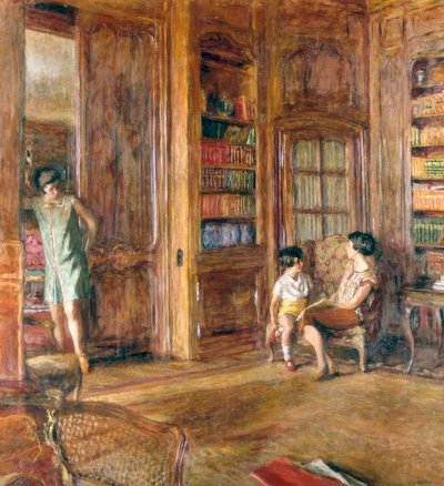 Dans la bibliothèque - Edouard Vuillard